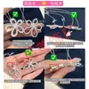Familia Budista Trébol de Cuatro Hojas Flor Grande Collar Full Diamond Flor de Sol Hueca Incrustado con Pedrería Pétalo Diamante Colgante para Mujer Cadena de Clavícula