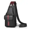 Bolso de Pecho para Hombre de Nuevo Estilo Transfronterizo, Moderno y Casual, Bolso Cruzado Multifuncional de un Solo Hombro, Bolso de Pecho Cruzado para Hombre de PU