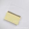 Perforadora de tarjetas de índice americanas para notas, libro de memoria de palabras con anillas para hojas sueltas, tarjetas de índice de 3 x 5 pulgadas, libro con líneas horizontales