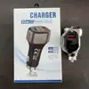 Cargador Rápido para Coche Qc3.0+Pd38W Doble Puerto Chapado en Metal Cargador para Teléfono Móvil Enchufe para Encendedor de Cigarrillos