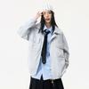 Jaqueta de Trabalho Americana Nova e Tendência para Outono Masculina, Jaqueta com Lapela Estilo Japonês, Nova Jaqueta Masculina de Caimento Solto para Primavera e Outono
