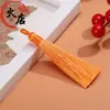 Borlas de nudo chino, borlas de seda, colgantes para bolsitas de té DIY, borlas cortas y gruesas, borlas anilladas puramente hechas a mano, venta al por mayor