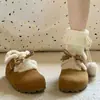 Botas de invierno estilo Birkenstock todo incluido, nueva colección 2026, versátiles y cálidas, zapatos de algodón con forro polar para mujer, botas de nieve retro con forro esponjoso