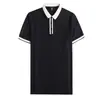 2026 Nueva Camisa Polo de Verano para Hombre con Cuello de Color Contrastante, Cómoda de Poliéster-Algodón Casual Versátil Ajustada a la Medida Moderna Camiseta