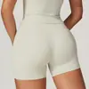 Shorts de Yoga Ajustados com Sensação de Segunda Pele, Estilo Europeu e Americano, Unissex, Cintura Alta, Controle de Barriga, Fitness, Elástico, Levanta Bumbum, Shorts Esportivos para Corrida