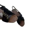 Versión de Cuero Suave~Sandalias Romanas Planas Tejidas Retro con Tiras Traseras, Sandalias Casuales Versátiles de Punta Cuadrada Abiertas para Mujer