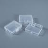 Caja de Plástico PP Rectangular Transparente Caja de Almacenamiento de Piezas Pequeñas Caja de Embalaje para Joyería Botones Calcomanías Caja para Componentes Digitales
