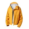 Chaqueta softshell ligera, unisex, con capucha, cuello alto, cortavientos e impermeable para exteriores, abrigo de alpinismo dopamina, estilo de montaña