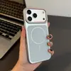 Funda magnética para teléfono adecuada para Apple 17Promax con acabado mate original, funda protectora simple anticaídas para iPhone 16, 16