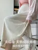Falda de maternidad JQ Jingqi, nueva colección primavera/otoño 2026, diseño con cordón, sin aros, silueta en A, tela fluida