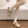 Chinelos fechados populares estilo retrô com sola grossa para mulheres, adequados para uso externo no outono de 2026, modelo novo para combinar com saias, que aumentam a altura, antiderrapantes, estilo Birkenstock, meio chinelo