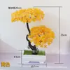 Decoraciones de bonsái de simulación adornos florero de simulación planta de simulación en maceta bonsái falso americano al por mayor