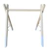 Decoração ins estilo nórdico madeira equipamento de ginástica decoração bebê recém-nascido rack de fitness para bebê brinquedo infantil Sino
