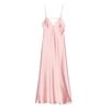 Aliexpress Venta al por Mayor Nuevo Verano Estilo Europeo y Americano Moda Vestido Midi de Tirantes con Textura de Satén de Seda 2452/331