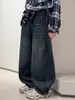 Nova coleção de outono de jeans para meninos: calças casuais longas estilosas e descoladas, de corte reto, perna larga e modelagem solta para meninos mais velhos