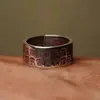 Anillo Exquisito Versátil Simple de Gama Alta Hecho a Mano Estilo Chino Vintage para Hombres Jóvenes
