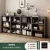 Gabinete de ocho compartimentos, gabinete negro, librero de pared, gabinete de almacenamiento, mesita de noche, gabinete de almacenamiento para el dormitorio