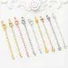 Colar Pulseira Fecho Lagosta com Coroa de Gota D'água Corrente de Cauda Extensão de Corrente Fecho para Joias DIY