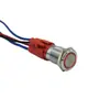 Interruptor de Botón Metálico de 16 mm, Alta Corriente 12A, Equipo Impermeable de Alta Calidad para Arranque, Garantía de Tres Años, Encendido/Apagado