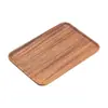 Venta Directa de Fábrica Plato de Madera de Nogal, Bandeja de Madera Rectangular, Bandeja de Té de Madera Maciza, Plato de Cena, Plato de Fruta, Sensación de Lujo Ligero y Gama Alta