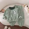 Nuevo conjunto cálido de forro polar para niños y niñas, pijamas engrosados para otoño e invierno