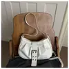 Rebites de Comércio Exterior Estilo Coreano Retrô Fábrica de Origem 2026 Nova Elegante Bolsa para Ir ao Trabalho Baguete Sob o Braço Ombro Único Bolsa Feminina