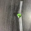 Pajitas de Vidrio Resistente al Calor de Alto Borosilicato Diseño de Flores de Dibujos Animados Pajitas Creativas para Té de Burbujas Jugos Bebidas Pajitas para Remover Transfronterizo