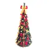 Venta caliente de fábrica alizarina plegable colorida espiral torre de Navidad árbol de Navidad retráctil plegable árbol de Navidad comercio electrónico transfronterizo