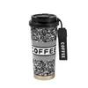 Caneca Térmica Bawang Tea Ji em Aço Inoxidável 316 Orquídea Suzuki Alto Valor de Cor Xícara de Café Feminina Copo Duplo para Carro
