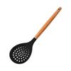 Utensilios de Cocina de Madera con Mango de Silicona Transfronterizos, Utensilios de Cocina de Madera Resistentes a Altas Temperaturas para el Hogar al por Mayor, Espátula de Cocina, Utensilios de Cocina