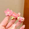 El Viento es Cita, las Flores No son Malentendidos ~ Pinza para el Cabello de Flor de Cerezo Rosa para Mujer, Pinza Lateral Pequeña Fresca, Accesorios para el Cabello de Chica Dulce, Pinza para el Flequillo