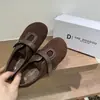 Zapatos Casuales Retro Versátiles de Gamuza Estilo Coreano para Mujer, Nueva Moda Primavera Temprana 2026, Zapatos Ligeros de Moda con Velcro y Suela Plana