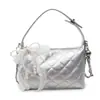 Estilo Novo Primavera 2025 Pequena Fragrância Bolsa de Aparência Elegante Bolsa de Mão com Diamantes Corrente Moda Nicho Bolsa de Ombro Transversal