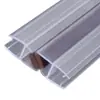 Tira de Sellado para Puerta de Cristal Cabina de Ducha Tira a Prueba de Viento para Huecos de Puerta Tira de Goma Impermeable con Forma de H para Baño Sin Marco Puerta de Balcón Ventana