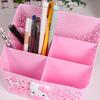 Cosméticos Corazón de Niña Estudiante Dibujos Animados Plástico Lindo Escritorio Papelería Almacenamiento Misceláneo Caja Ajustable Control Remoto Pluma