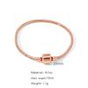 Pulseira Minimalista de Liga Metálica Estilo Corda Pan, Disponível para Vendas Transfronteiriças, Pulseira Geométrica Versátil no Atacado