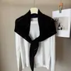 Bufanda Triangular de Punto para Mujer en Invierno, Protección para el Cuello, Bufanda Pequeña, Bufanda Cálida Decorativa para el Cuello, Chaleco, Chal Calado para que las Mujeres lo Usen Afuera