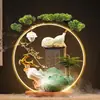 Cerámica Jinqi para Riqueza y Bendición Adornos de Agua Muebles Sala de Estar Entrada Mesa de Centro para Regalos de Inauguración