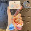Baimao Serie de Puntadas Genuinas Llavero Lindo con Cuentas, Adorable y Exquisito Colgante de Muñeca Ángel Pareja para Mochila