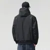 Chaqueta de trabajo con capucha de alta gama para exteriores para hombre, nuevo modelo otoño e invierno 2026, abrigo de algodón casual holgado de moda para hombre