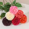 2 flores de diente de león artificiales para arreglo de escena, decoración de boda, dalias, crisantemos de bola, flores secas, flores artificiales