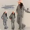 Conjunto de Otoño para Niña: Conjunto de Sudadera con Capucha y Pantalones Acampanados para Niños Mayores, Nuevo Estilo Otoño 2026, Conjunto de Dos Piezas con Camiseta Básica y Pantalones