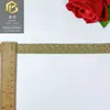 Encaje Bordado con Hilo Dorado, Encaje Soluble en Agua, Accesorios para Ropa de 3.5cm, Encaje Lolita, Accesorios de Estilo Étnico