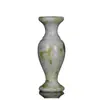 Decoración de jarrón de jade blanco natural Jade Lantian Jade Guizhou escritorio de sala de estar pasillo vitrina arreglo floral simple botella pura de jade