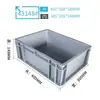 Caja de Plástico para Repuestos de Automóvil Estándar UE, Caja de Logística, Cesta Engrosada con Tapa, Caja de Almacenamiento de Herramientas, Engrosada