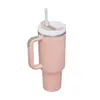 Taza termo de doble capa Big Mac de acero inoxidable 304 con asa de hielo de 40 oz, taza de agua para coche, taza portátil transfronteriza