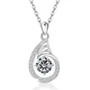 Comercio Exterior Transfronterizo Plata de Ley S925 Lujo Ligero Nicho Amazon Doce Piedras de Nacimiento Cadena para Clavícula Collar con Colgante de Diamante Moissanita