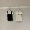 Wgwe9626 Ropa de Mujer Shisanxing Guangzhou 2026 Verano Nuevo Estilo Coreano Cuello en U Chaleco de Encaje Tejido Top Corto