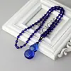 Collar de Cristal de Vidrio Multicolor Colgante Calabaza Fu Lu Shou Collar Largo de Cristal para Suéter Joyería Inicial para Mujer