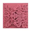 Tarjetas de Felicitación para Bodas y Fiestas Cortadas con Láser, Papel Perlado, Invitaciones Florales Blancas, Portada de Tarjeta de Boda Estilo Europeo